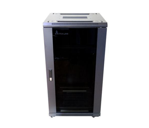 ExtraLink Stojąca 19" 27U 600x600mm (czarna) - 598517 - zdjęcie 5